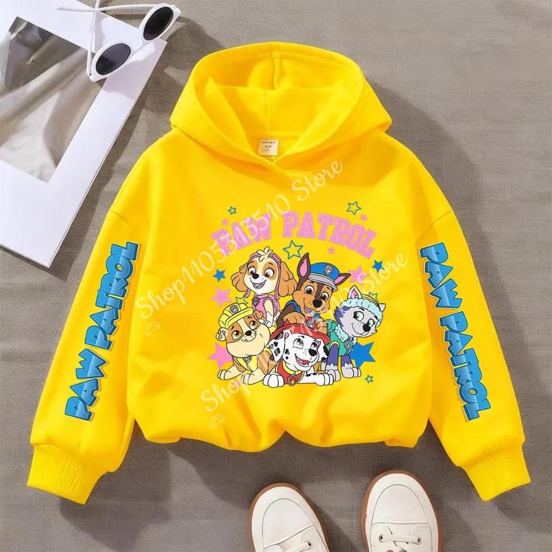 PAW Patrols Kids Sweatshirt Cartoon Chase Skye Printed Hoodie Trendy Long Sleeve Hoodies Girls Tops Clothing Boys Clothes Gifts