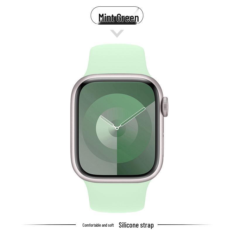Kompatibles Silikonarmband für Apple Watch Series 8, 9, 10 und 11 - Neues Standardmodell für Mädchen (S)