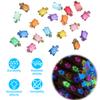 100Pcs Luminous Mini Resin Turtles Mini Resin Animals Sea Turtles Figurines for Fairy Garden Micro Landscaping Decoration