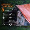 Portable Outdoor Emergency Tent & Thermal Sleeping Bag for Disaster Relief, Camping, and Cold Protection