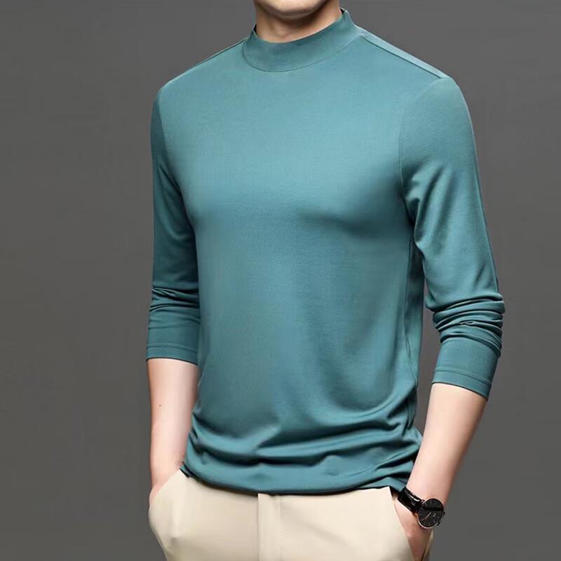 

Raphenny Men s Modal Blend Long Sleeve Mock Neck Base Layer Shirt 2XL