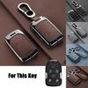 Zinc Alloy Leather Car Key Fob Case Cover For GMC Yukon For Chevy Tahoe Suburban