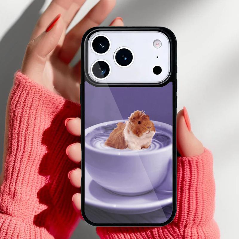 Guinea Pig Funny Cartoon Phone Case for iPhone 17 16 15 14 13 Pro Max Back Cover for 12 11 Pro Coque