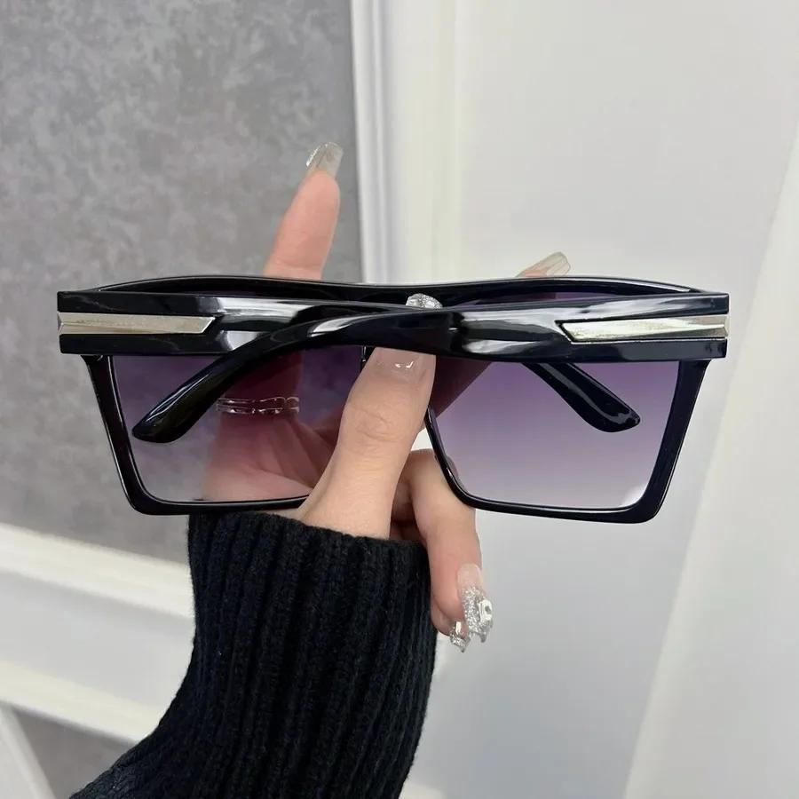 Modne Kwadratowe Okulary Przeciwsłoneczne Damskie Męskie Vintage Lustrzane Soczewki Stylowe Okulary Słoneczne Damskie Męskie Kolory Osobowości Oculos De Sol