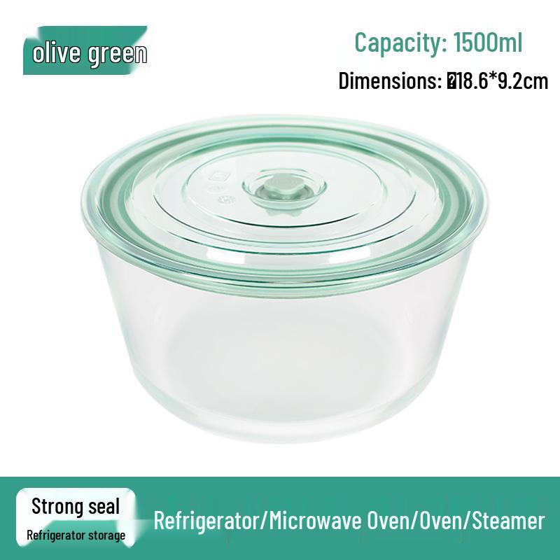 Contenitore Grande in Vetro per Conservazione di Frutta, Kimchi e Altro - Lusso Leggero, per Alimenti, Ermetico e Ideale per la Refrigerazione.