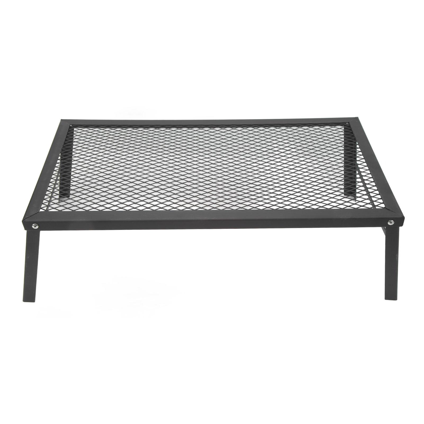 

Складной костровой гриль Сверхпрочный чугунный Водонепроницаемый Портативная подставка для приготовления пищи на костре для барбекю на открытом воздухе