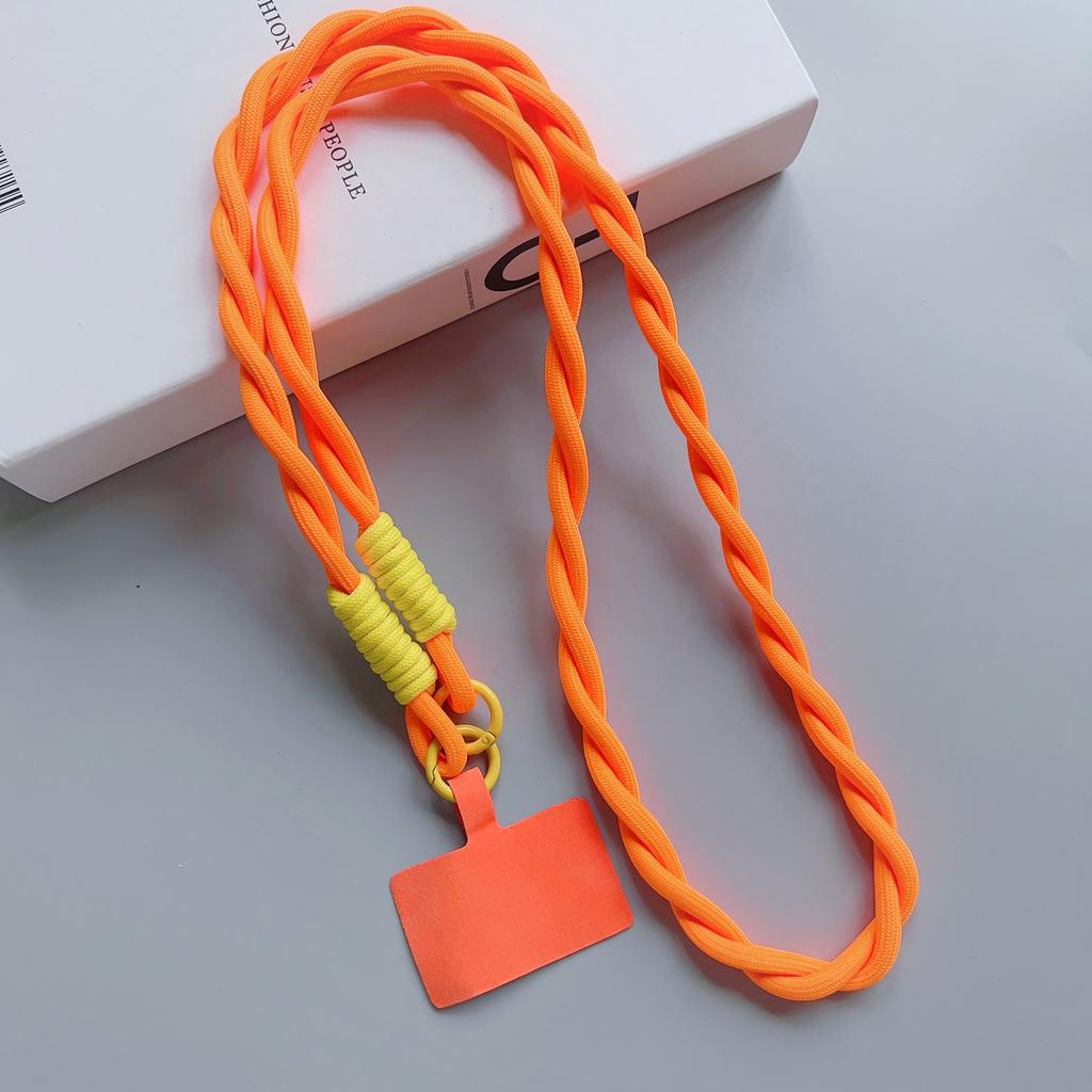 Personalized Trend Mobile Phone Universal Lanyard Diagonal Span Long Rope Color Strap Rope Fashion Safety Anti-Loss Rope