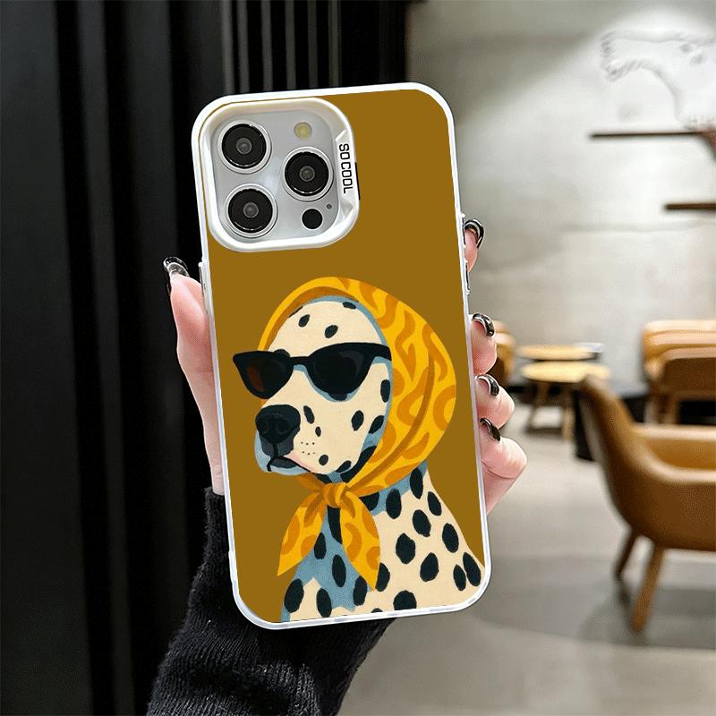 Dalmatian Cute Dog Soft Phone Case for iPhone 15 16 17 Pro Max 17Air 16E 14 Plus 13 12 Mini Shockproof Cover Back Shell