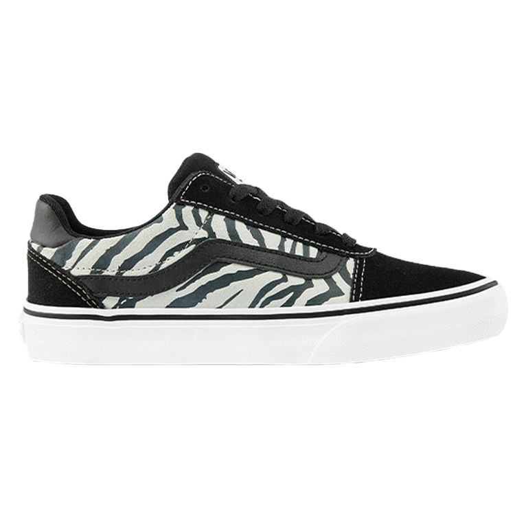 Vans Ward Deluxe Canvas Versatile Comfortable Low Top Skate Shoes Women sneaker Black VN0A3TLAA2S
