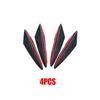 4S Universele Voorbumper Lip Decoratie Diffuser Splitter Vinnen Body Spoiler Canards Valence Kin Auto Tuning Canard Decor