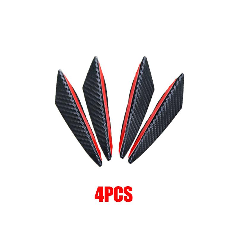 4S Universele Voorbumper Lip Decoratie Diffuser Splitter Vinnen Body Spoiler Canards Valence Kin Auto Tuning Canard Decor