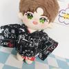 Japanischer Stil Baumwollpuppenkleidung Kimono Plüschtierkleidung Baumwollpuppen Anzug Set 20cm Baumwollpuppe