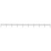 VidaXL Garden Fence with Spear-Shaped Top Steel 1603.5 X 60 Cm Black 277601