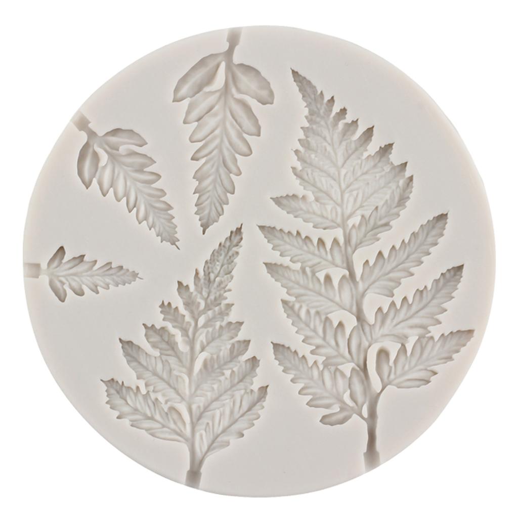 Fern Leaf Silicone Mould Leaves Fondant Moulds Cake Decorating Tools Chocolate Gumpaste Mould Polymer Clay Candy Moulds Cake Decorating Tools