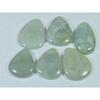 211Cts. Natural Aquamarine Pear Cabochon Loose Gemstone 06Pcs Lot 27-33 MM C-1493