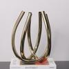 Elegant Metal Vase for Flower Arrangements - Luxury Decor for Living & Dining Rooms