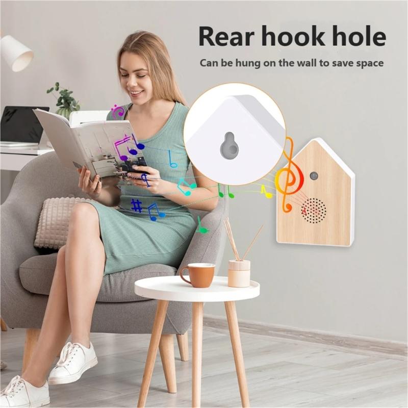 Singing Bird Box,Portable Bird Chirping Box with Motion Sensors Nature Sound Box for Bathroom,Yoga Room Travel Relaxing