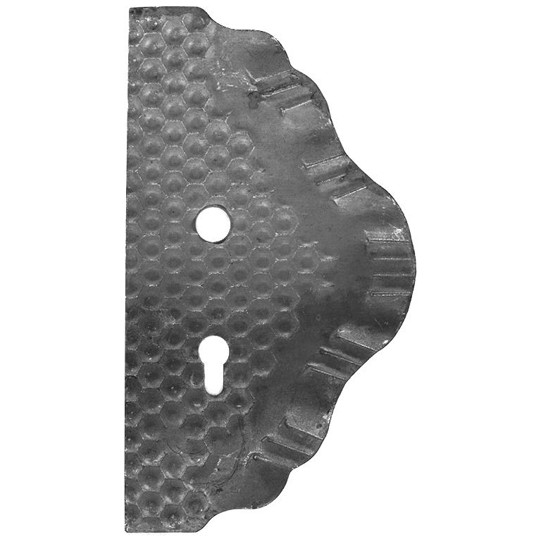 Szyld prawy 72 rozstaw otworów elementy kute 63.116.72 h300xl165 3mm