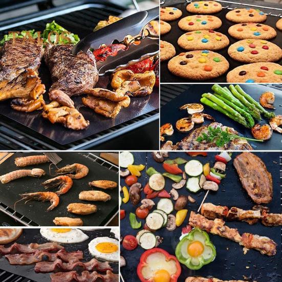 2ks velké vložky do trouby pro elektrické plynové trouby Nepřilnavá, opakovaně použitelná ochranná podložka do trouby ze skelného vlákna Tepelně odolná podložka na grilovací desku