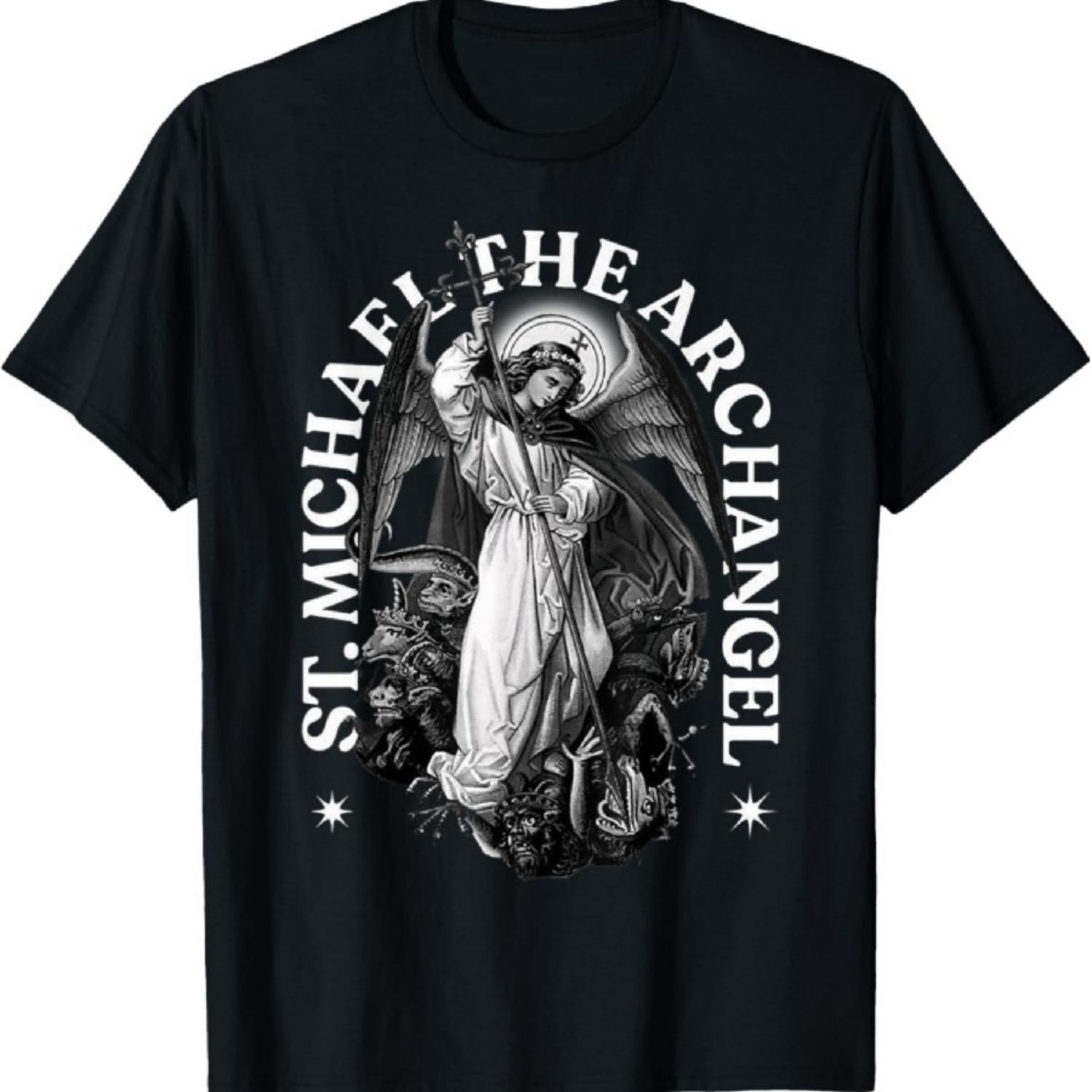 

улица. Футболка «Архангел Михаил Защитник Справедливость» XXXXXL чёрный