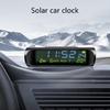Solar LCD Digitale Auto-Uhr Mit Datum Woche Uhrzeit Innentemperaturanzeige Solarladung Auto-Uhr