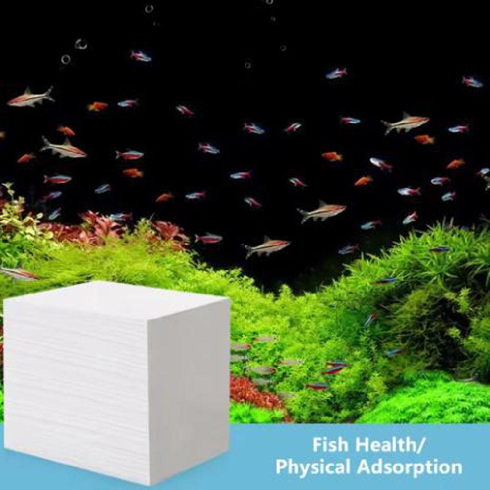 100Pcs Water Purification Water Polishing Filter Pad De-yellowing Fish Tank Filtration Paper  Home