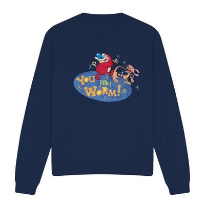 Ren & Stimpy Unisex Adult You Filthy Worm! Sweatshirt