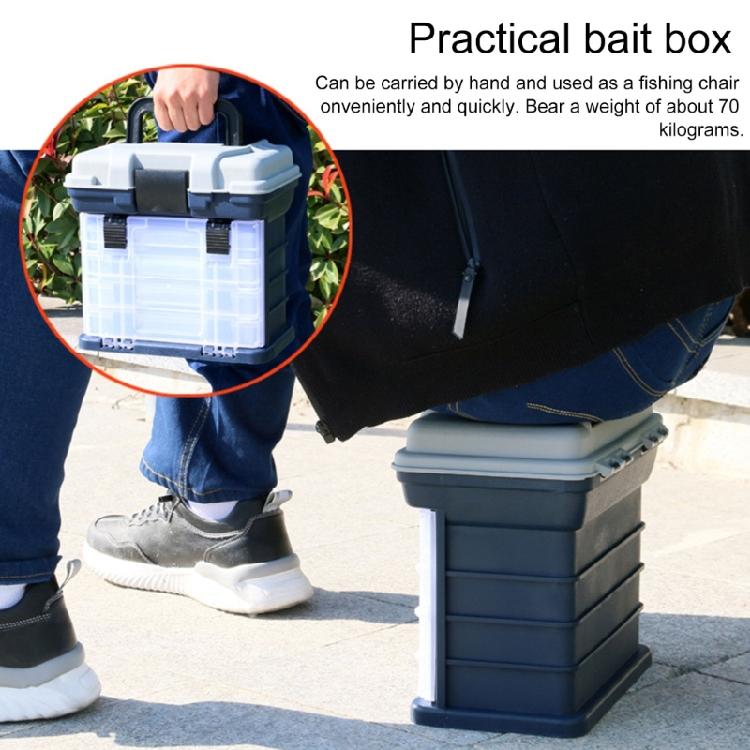 Fishing Box, Fishing Container Storage, Fishing Equipment Container 4 Layer Fishing Tackle Box with Handle for Fishing