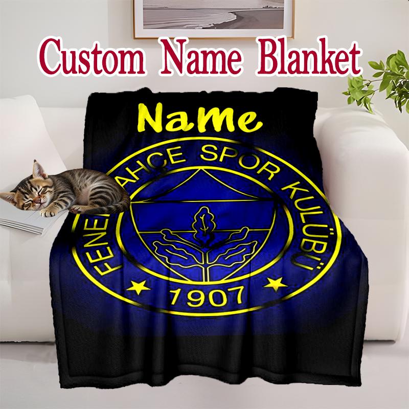 1pc Fenerbahce Spor Kulübü (11) Blanket, Cozy Printed Throw Blanket, A Heartfelt Gift for Your Family and Friends