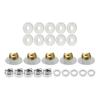 Pack Of 25Pieces High Performances Nozzle Tip For Airless Sprays Guns With Reversible Seal Design And Sturdy Alloy Construction