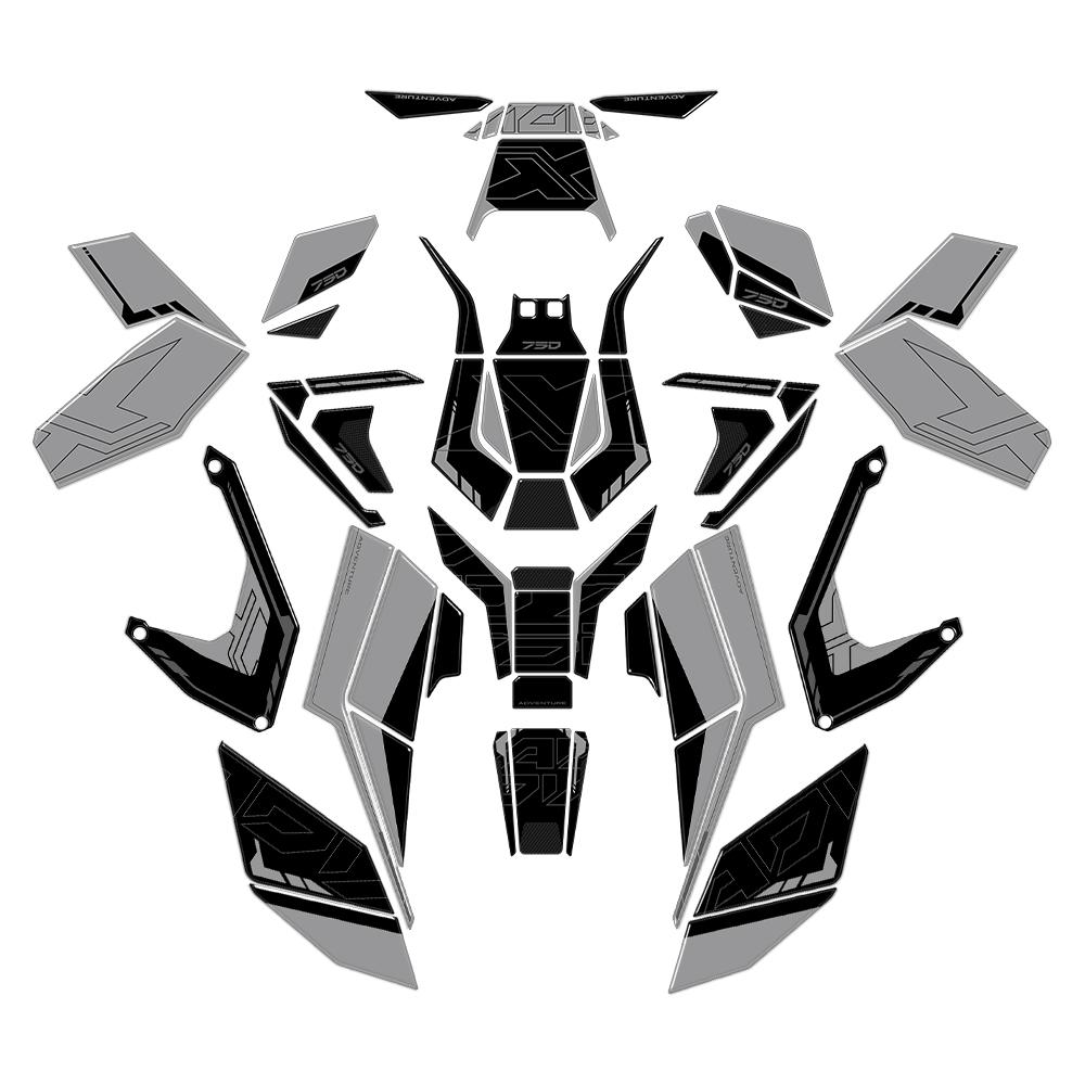 For X-ADV 750 X ADV750 2025 Accessories Motorcycle 3D Epoxy Sticker Protection Kit Tank Pad Complete Stickers