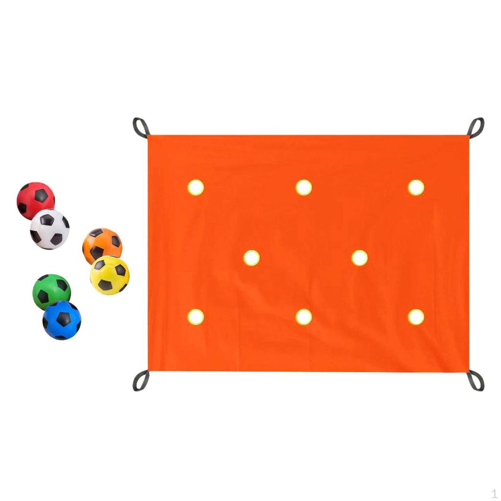 Hole Tarp Team Building Game 6 PU Balls Exercise Activities Learning Fun Games
