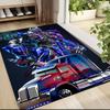 1Pc Transformers Optimus Prime Statue Carpet Rug Customizable Soft Washable Antislip Home Living Room Sofa Mats Personalized Rug 091782
