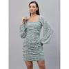 Bedrucktes Bodycon Lässiges Western Stilvolles Kleid | A-Linienförmiges Lässiges Party Mini VFF-5200