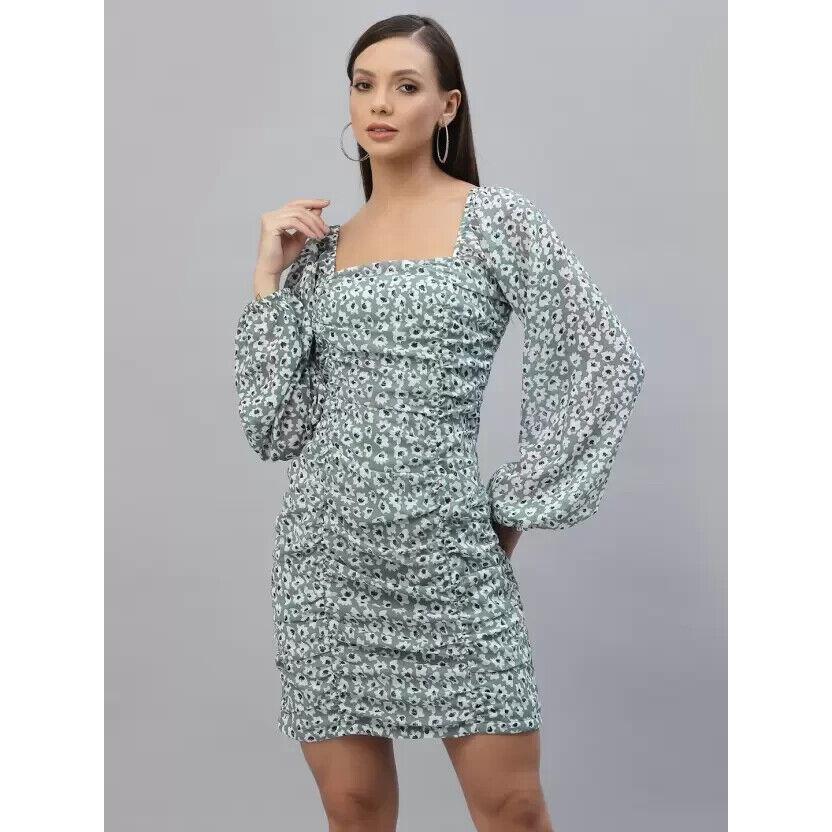 Bedrucktes Bodycon Lässiges Western Stilvolles Kleid | A-Linienförmiges Lässiges Party Mini VFF-5200