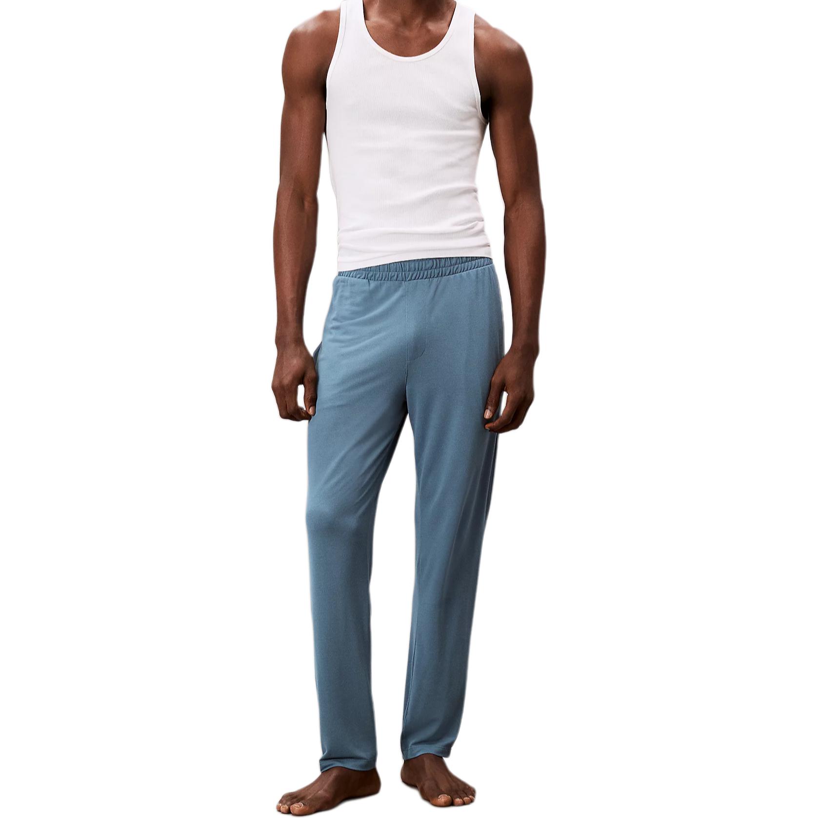 

Calvin Klein Solid Color Stretch Slim Fit Sleep Pants Men bottoms LV00NM2806-TMB S