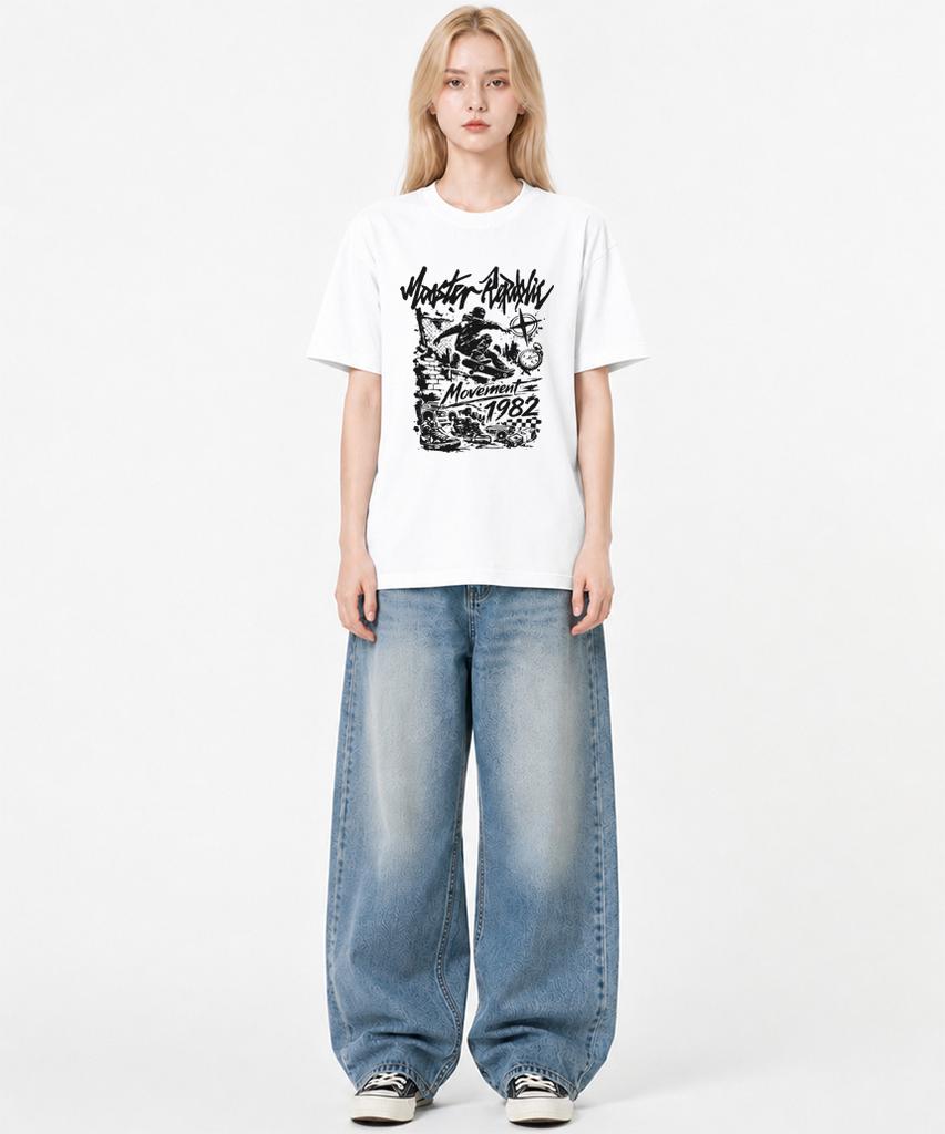 MONSTER REPUBLIC 1982 Movement Black T-Shirt White_9132