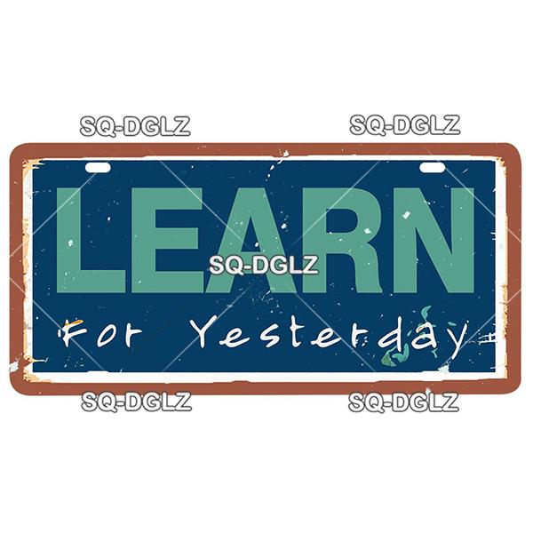 [SQ-DGLZ] Text Hope Love Home License Plate Tin Sign Store Bar Wall Decoration Metal Sign Home Decor Painting Plaques Art Poster