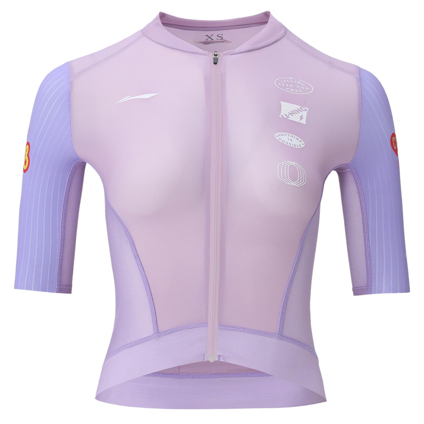 Li Ning Short Sleeved Cycling Clothing Women s LCWY702 L