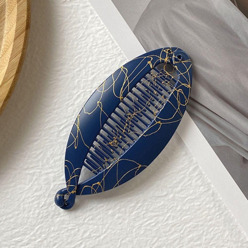 Fashion Fish Shaped Hairpin Barrettes Headwear Hair Claws Clips Ponytail Banana Clip  Women