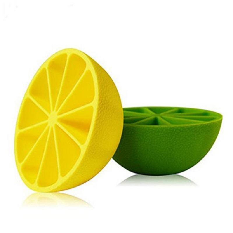 1PC Creative Lemon Shape Ice Lattice Mold Silicone Ice Making Mold Diy Juice Drink Ice Cubes