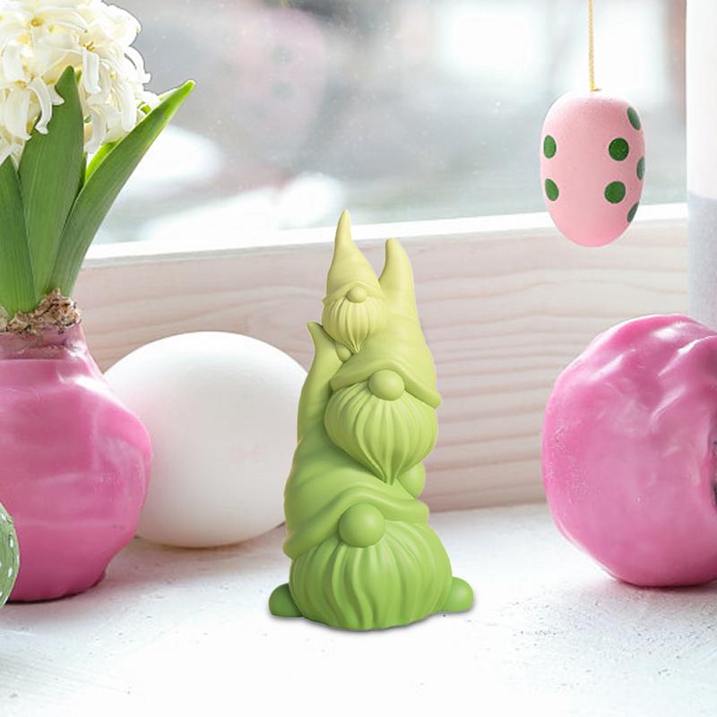 Dwarf Silicone Mold Cake Decorating Mold 3D Resin Gnomes Silicone Candle Mould Handmade Candle Mould for Candle Making Crafts