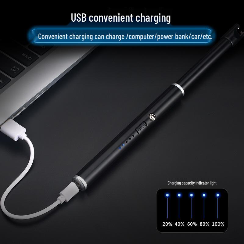 JL871 Gas Stove Burner & Portable USB Arc Lighter Combo
