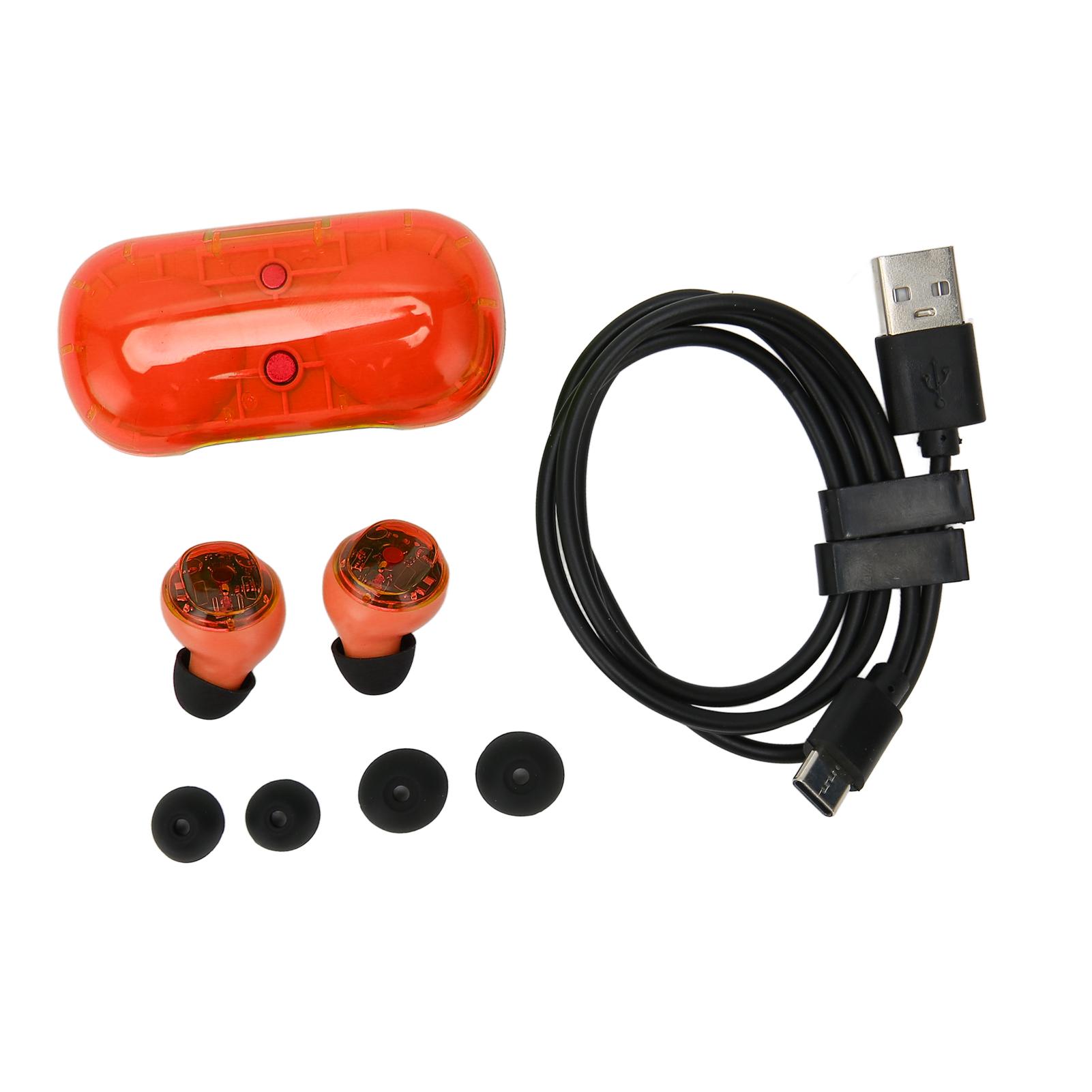 

Bluetooth 5.2 Earbuds LED Digital Display Portable HiFi IPX5 Waterproof Wireless Earphones for Sports Music Red червоний