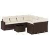 VidaXL Salon de Jardin avec Coussins 9 pcs, Canapés avec Pieds Réglables, Ensemble de Meubles d'Extérieur Patio Terrasse, 3251100