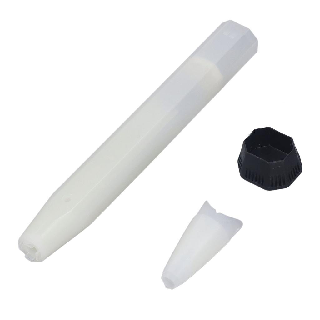 Removable Badminton Bat Handle Nylon Fiber Racket Floating Shockproof Grip Handle Kit White