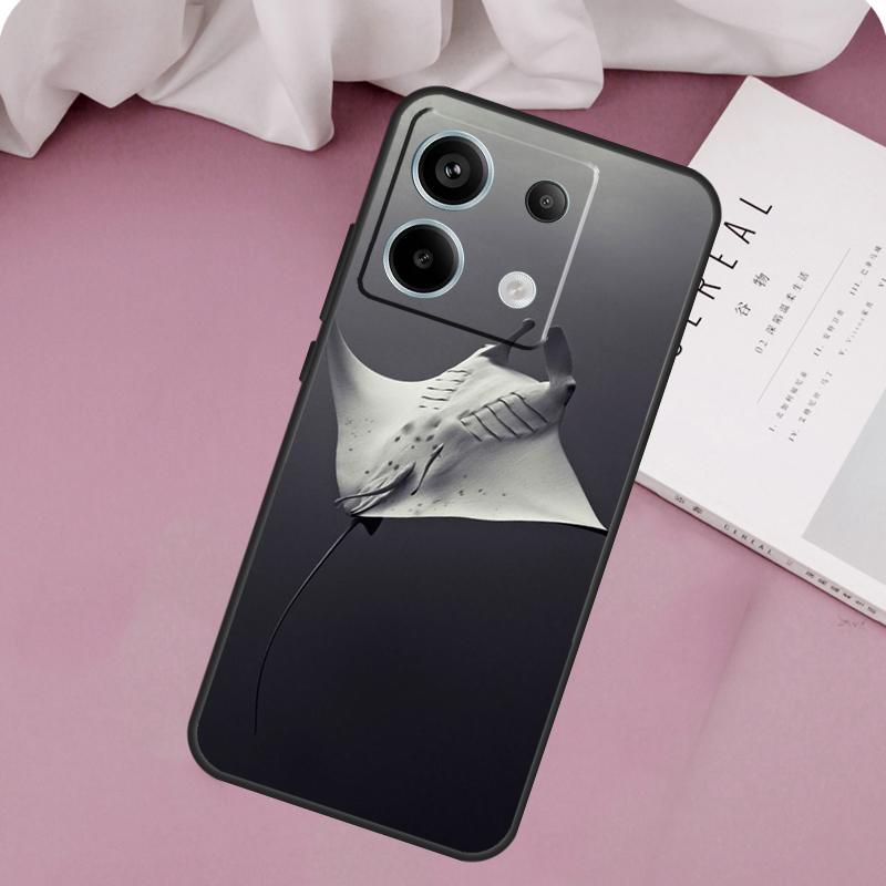 Animal Manta Ray Case For Xiaomi Redmi Note 13 14 12 11 10 9 15 Pro Plus Redmi 15 14C 10C 12C 13C 15C Cover