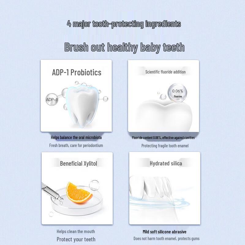 Frog Prince Baby Probiotic Toothpaste (Orange Ice Cream)