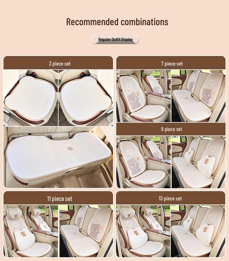 Vier Jahreszeiten Luxus Atmungsaktives Autositzkissen - Stilvoll & Bequem