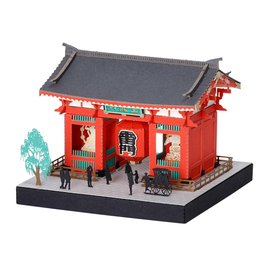 Kawada Papier Nano 360 Asakusa, 7 x 5,7 x 7 cm, Ab 12 Jahren, Papierbastelset, Miniaturbausatz, Innendekoration, PS-01